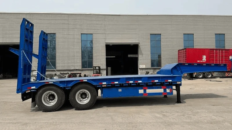 2 Axles Low Bed Semi Trailer-xj-1
