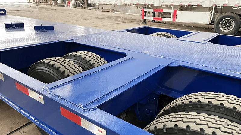 2 Axles Low Bed Semi Trailer-xj-2