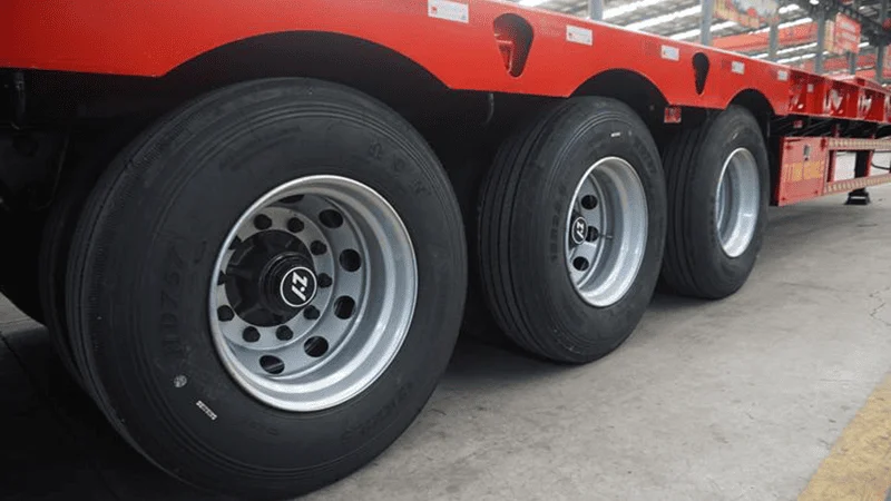 2 Axles Low Bed Semi Trailer-xj-6
