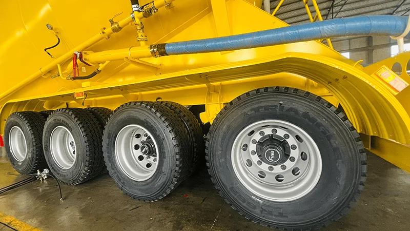 3 Axle Cement Tanker Semi Trailer-xj-3