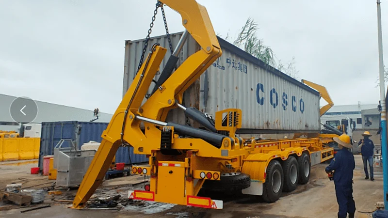 3 Axle Side loader semi trailer-2
