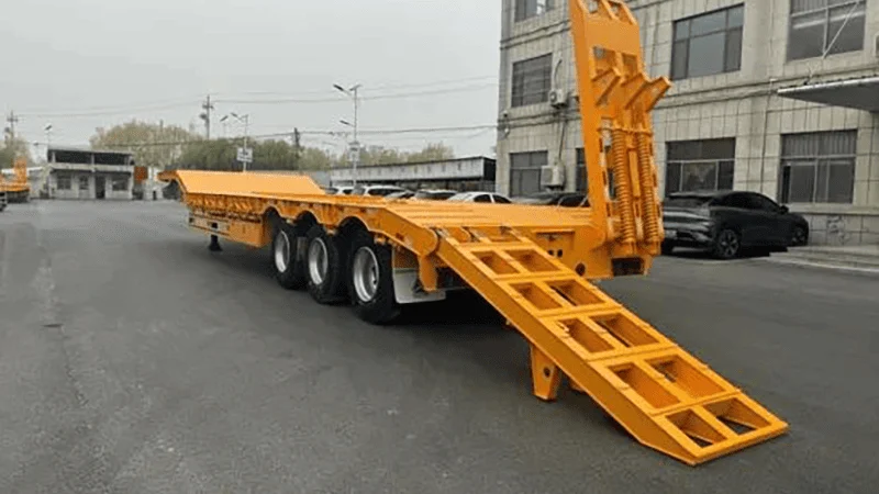 3 Axles Low Bed Semi Trailer-xj-3