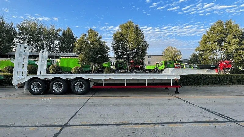 3 Axles Low Bed Semi Trailer-xj-4