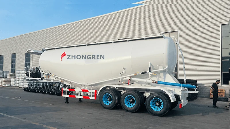 3 axle cement tanker semi trailer-1