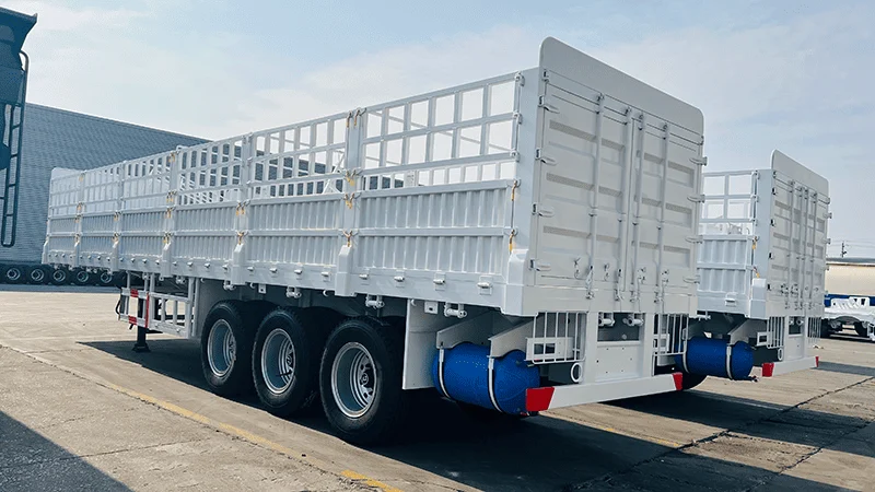 3 axle fence semi trailer