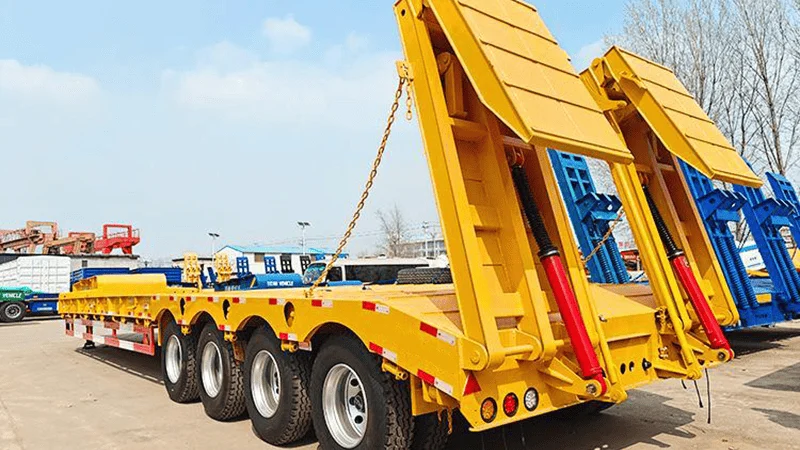 4 Axle Low Bed Semi Trailer-xj-3