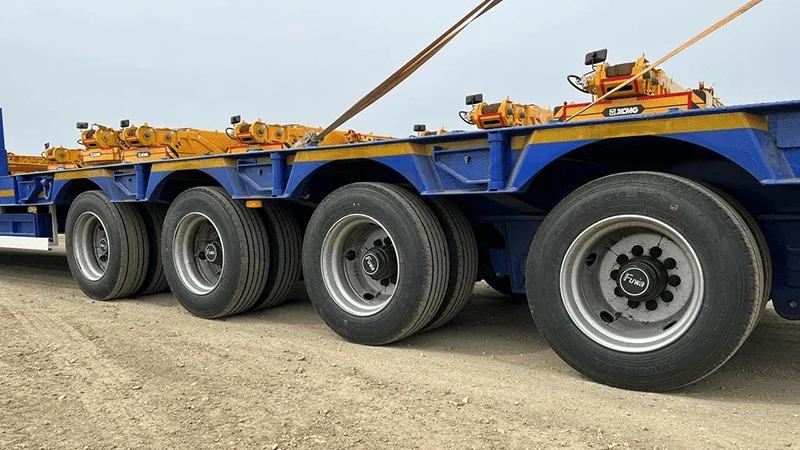 4 Axles Low Bed Semi Trailer-xj-6