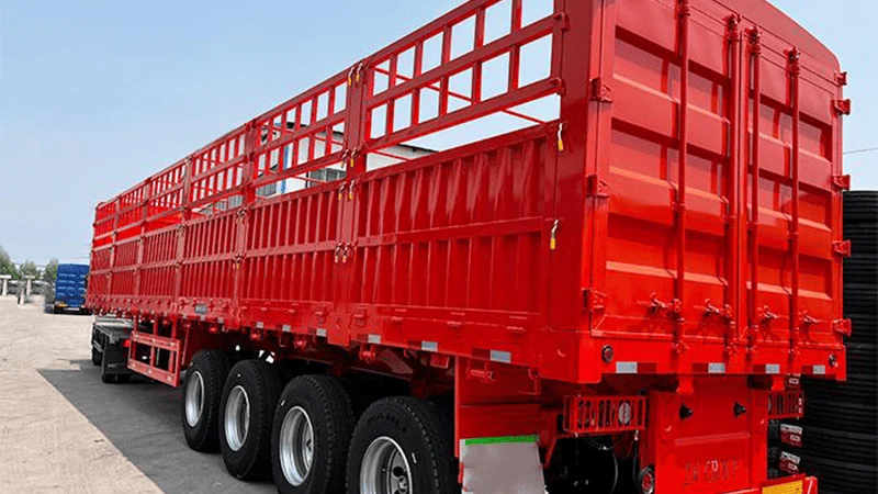 4 Axles Cargo Semi Trailer-xj-6