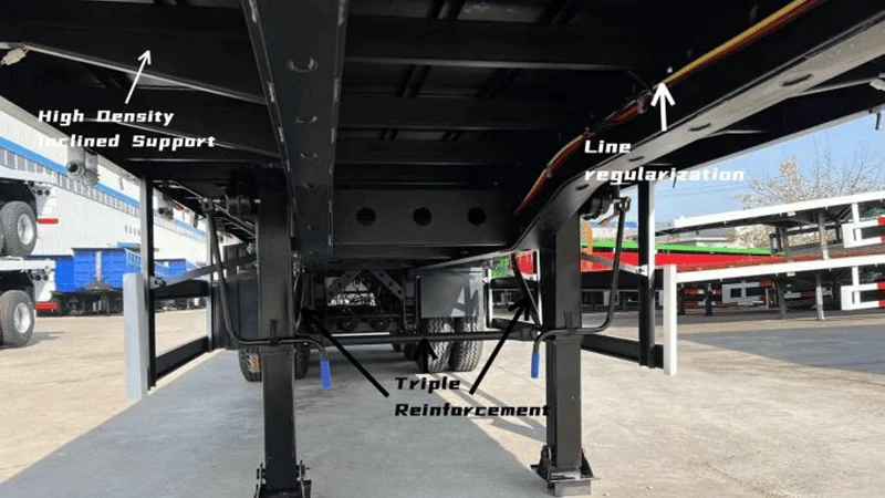 4 Axles Flatbed Semi Trailer-3