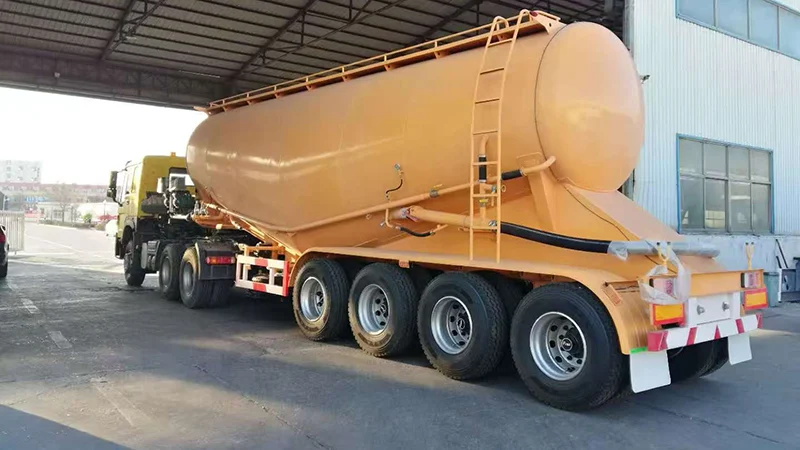 4 axle cement tanker semi trailer