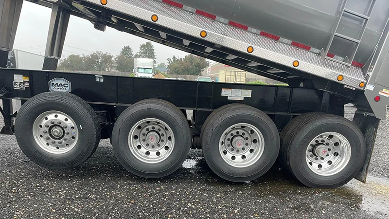 4 axle tipper semi trailer-xj