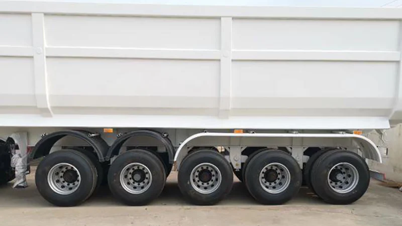 5 Axle 80T Tipper Semi Trailer-xj