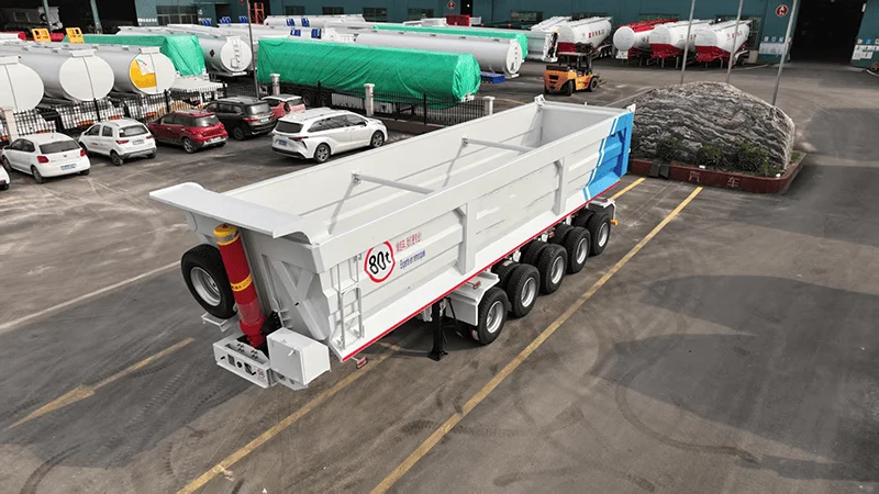 5 axle 80T tipper semi trailer