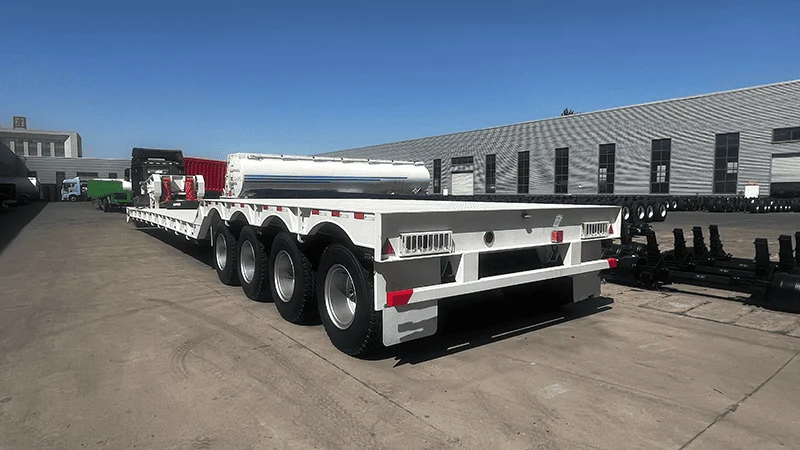 Hydraulic Detachable Gooseneck Lowbed Semi-trailer