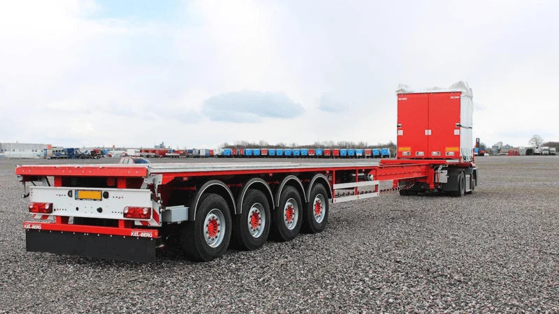 3 Axles Extendable Flatbed Semi-Trailer-xj